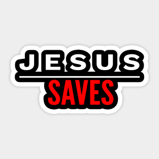 Jesus Saves Sticker